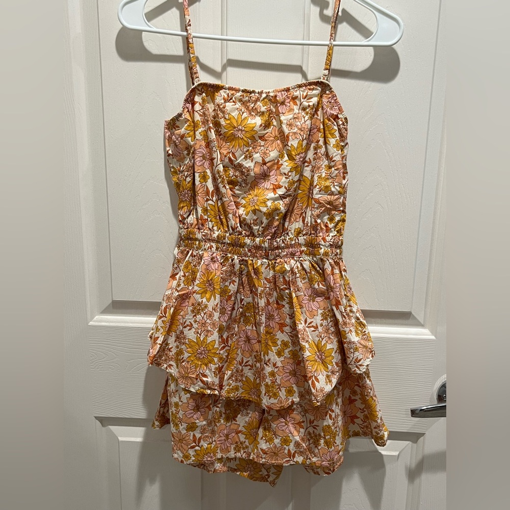 American Eagle floral rhomper